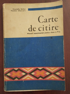 Carte de citire 5 - V - Graziella Ștefan și Vladimir Gheorghiu 1980+ foto