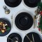 Keramika Set de vesela - Nordic Mat Black - 18 bucăți - 6 persoane - Stoneware
