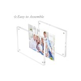 Cadru foto magnetic din acrilic, bloc foto din acrilic transparent