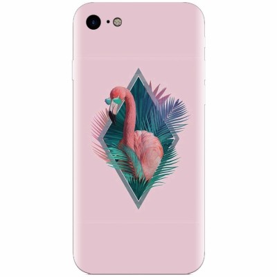 Husa silicon pentru Apple Iphone 5c, Flamingo With Sunglass foto