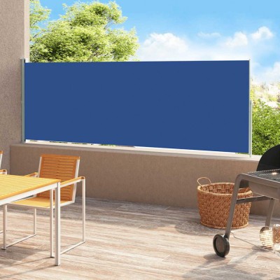 vidaXL Copertină laterală retractabilă de terasă, albastru, 180x500 cm 313409 foto