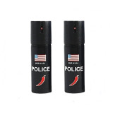 Cumpara ieftin Set 2 bucati Spray paralizant chili USA Police, IdeallStore&reg;, 60 ml, husa inclusa