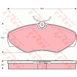 Set placute frana Trw GDB1466, parte montare : Punte fata