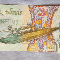 Cook Islands / Insulele Cook - 3 Dollars / dolari (1987)