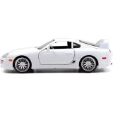 Macheta Toyota Supra alba 1995 fast and furious 7 1:18