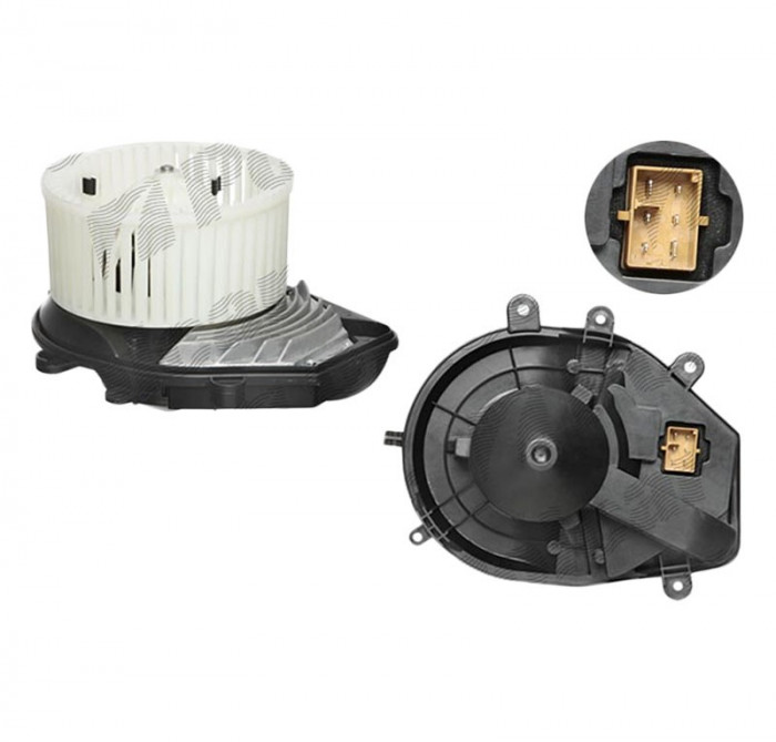 Ventilator habitaclu Skoda Superb 1 2002-2008 Vw Passat 3B 1997-2005 Audi A4 (B5), 1994-2001; 8D1820021B ( clima automata) Diametru 146mm, 6 pini