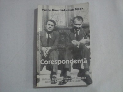 CORESPONDENTA - VASILE BANCILA-LUCIAN BLAGA foto
