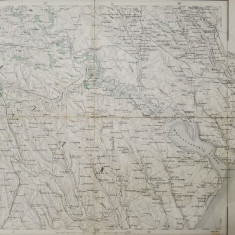 HARTA ZONEI CHISINAU - KOMRAT - TUZLA - ODESSA , SCARA 1: 300.000, 1881