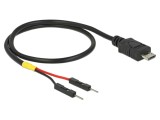 Cablu USB 2.0 DELOCK 85408 Micro USB B 1pin x2 0,3m Negru