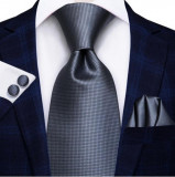Set cravata + batista + butoni - matase - model 255