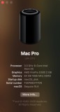 Mac Pro 6.1 Xeon 4GHz 8c/16t, 1TB SSD PCI-Express, 64GB RAM, 2xD300