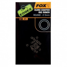 Fox EDGES™ Kuro Coated Rig Rings 2.5mm