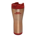 Cana Termos cafea FOXMAG24&reg; cu smart grip Red Copper Mug cu interior ceramic, 470 ml