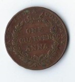 Moneda one quarter anna 1835 - India