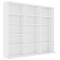 Dulap pentru CD-uri, alb, 100 x 23 x 89,5 cm, lemn prelucrat