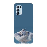 Husa compatibila cu Oppo A52, Viceversa, model Thorp Smallfoot, Silicon, TPU, Transparent, Carcasa