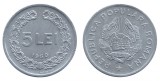 Moneda Romania 5 Lei 1950 Aluminiu XF+ Numismatica
