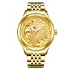Ceas barbati Tevise Mecanic Automatic Auriu Analog Elegant