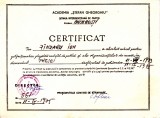 AMS @ - CERTIFICAT ACADEMIA STEFAN GHEORGHIU pt. PRESA 1973-1975