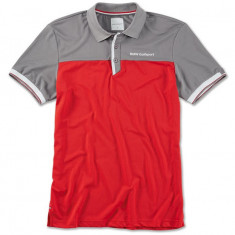 Tricou Polo Barbati Oe Bmw Golfsport Gri / Alb / Rosu Marime S 80142460943