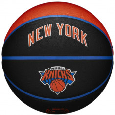 Mingi de baschet Wilson NBA Team City Collector New York Knicks Ball WZ4016420ID negru foto