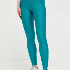 Under Armour leggins de antrenament Armour Branded culoarea verde, neted