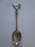 Cumpara ieftin Venetia lingurita souvenir din argint(marcaj 800) cu figurina gondola din anii 20,lungime=104 mm, Tacamuri