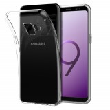Husa Samsung Galaxy S9 Plus Transparenta Slim TPU Silicon Protectie Zgarieturi Praf Lovituri Butoane Acoperite Decupaje Porturi Camera