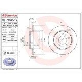 Set disc frana Mazda 3 (Bk) 10.03-12.09, 3 (Bl) 12.08-09.14, Spate, 265X11mm, plin, BREMBO