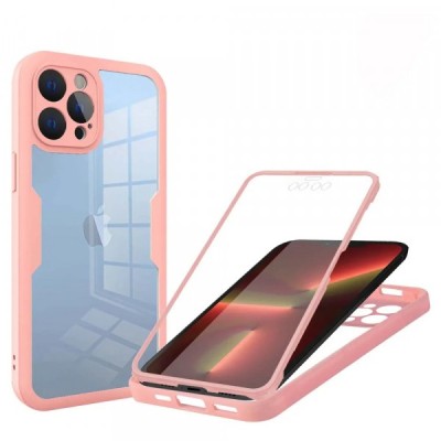 Husa pentru Apple iPhone 13 Pro, Techsuit, ColorVerse 360, Roz foto