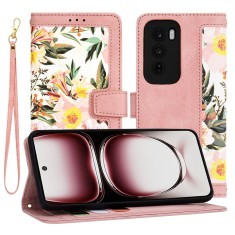Husa personalizata fete Oppo Reno12 Pro Techsuit FlipCraft, roz foto