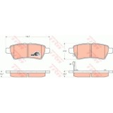 Placute frana Nissan Navara (D40), 10.2004-, Pathfinder (R51), 01.2005-, Motorizare 2.5 Dci, TRW