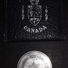 SV * Canada * MEDALIA CENTENARUL CONFEDERATIEI CANADIENE * 1867 - 1967 AUNC+