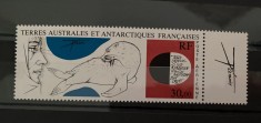 Teritoriul Sudic si Antarctic Francez (TAAF) 1985 Pictura/ Fauna, serie MNH, 1v