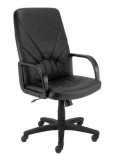 Scaun managerial cu roti piele eco negru Man KD Scaun managerial piele ECO Man KD negru
