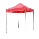 Cort pavilion pliabil 2x2m rosu impermeabil, inaltime reglabila, cadru metalic Breckner Germany