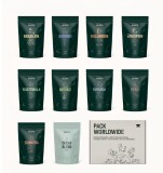 Cumpara ieftin Set degustare cafea boabe Incapto Worldwide, 10 origini x 100 g, 100% Arabica, cafea de specialitate, ideal cadou