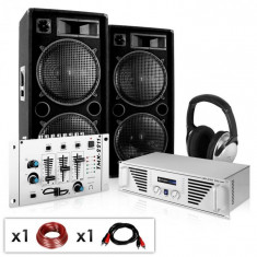 Electronic-Star DJ PA set &amp;amp;quot; N.Y. Fireblade &amp;amp;quot;, amplficator, difuzoare, mixer 2000W foto