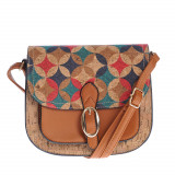 Geanta crossbody multicolora