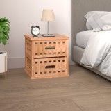 vidaXL Dulap noptieră, 34x34x34 cm, lemn masiv de nuc