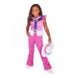 Costum Barbie Cowgirl pentru fete 5-6 ani 110-116 cm