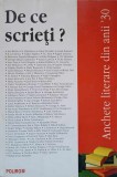 DE CE SCRIETI? ANCHETE LITERARE DIN ANII &#039;30-GHEORGHE HRIMIUC-TOPORAS, VICTOR DURNEA-217705
