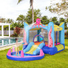 Outsunny Castelul Gonflabil pentru Copii cu Tobogan si Piscina Tematica Mare, Multicolor