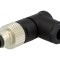 Conector M8 tată 3 PIN unghi 90&deg; pe cablu