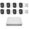 Sistem supraveghere IP Uniarch, 8 camere 2MP Full HD, Microfon, IR 30m, Pentru exterior, Vizualizare de pe mobil, NVR 8 canale SafetyGuard Surveillanc