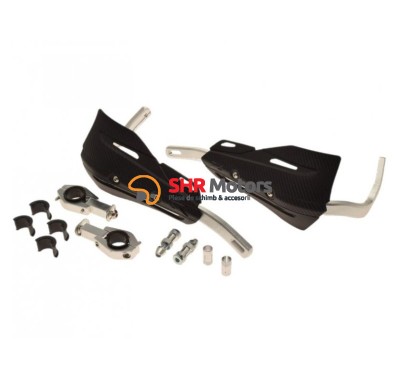 Kit handguard ATV Enduro Cross carbon cu insertie aluminiu foto