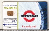 bnk card Cartela telefonica - 2001 100000 lei Germanos - RO-ROM-0138A