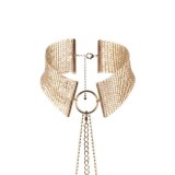 Choker din plasă metalică cu lanț reglabil BIJOUX - Desir metallique, pentru&nbsp;femei,&nbsp;gold