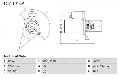 BOSCH 0 986 021 320 starter foto
