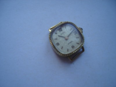 Ceas dame mecanic Mod, carcasa aurita, defect foto
